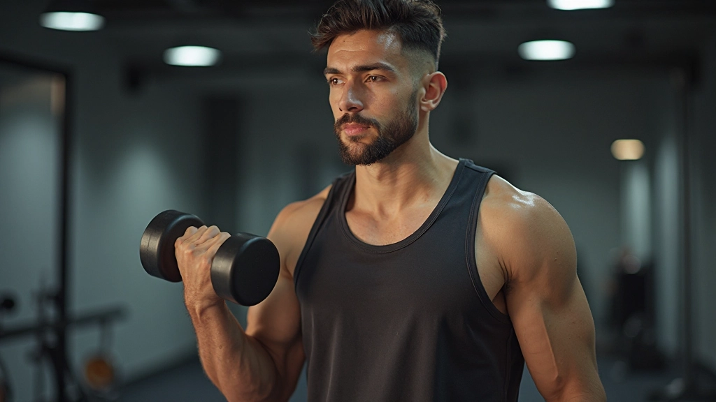 لاعب كرة سلة يقوم بتمرين تطوير القوة في صالة الألعاب الرياضية الحديثة